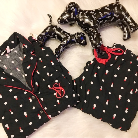 Victoria's Secret Other - Victoria’s Secret retired snowman print pajama set